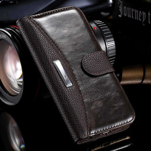 KISSCASE For iPhone 6 7 5S 8 Leather Case