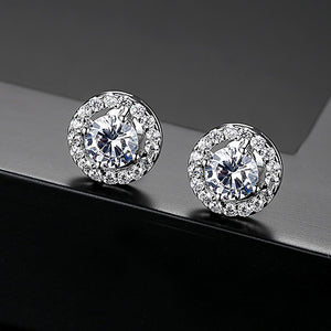 LUOTEEMI Hot Sale Silver Color AAA Cubic Zirconia Brilliant