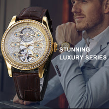 Load image into Gallery viewer, FORSINING Tourbillon Luxury Crystal Iced Out
