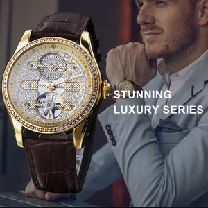 FORSINING Tourbillon Luxury Crystal Iced Out