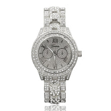 Load image into Gallery viewer, Full Iced Out Bling Rapper&#39;s Watch And CZ Crystal Hexagram