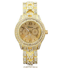 Load image into Gallery viewer, Full Iced Out Bling Rapper&#39;s Watch And CZ Crystal Hexagram