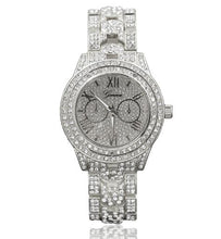 Load image into Gallery viewer, Full Iced Out Bling Rapper&#39;s Watch And CZ Crystal Hexagram
