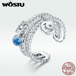 WOSTU Authentic 100% 925 Sterling Silver