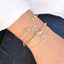 Load image into Gallery viewer, Tocona 4pcs/Set Fashion Bohemia Leaf Knot Hand