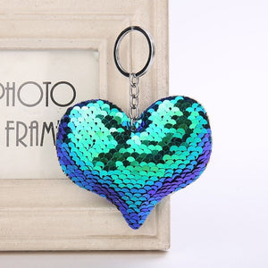 Cute Women Heart Keychain
