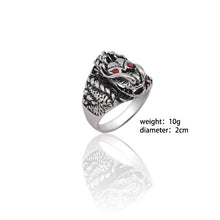 Load image into Gallery viewer, Gothic Punk Men Stainless Steel Ring