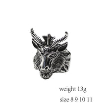 Load image into Gallery viewer, Gothic Punk Men Stainless Steel Ring