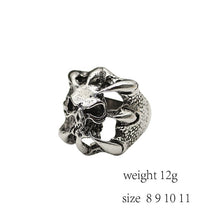 Load image into Gallery viewer, Gothic Punk Men Stainless Steel Ring