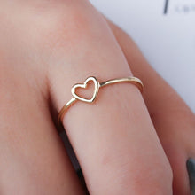 Load image into Gallery viewer, Rings Rose Gold Color Heart Shaped