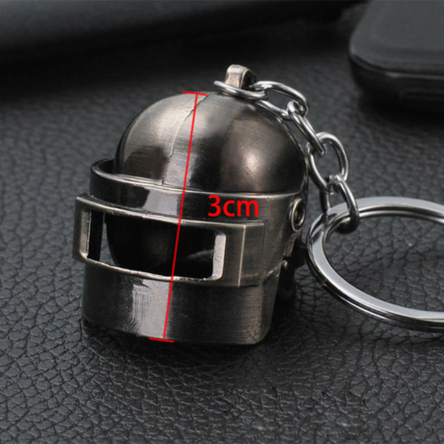 PUBG Copper Keychain Helmet And Guns