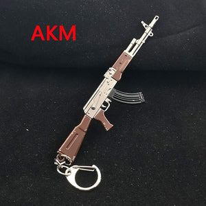 PUBG Copper Keychain Helmet And Guns