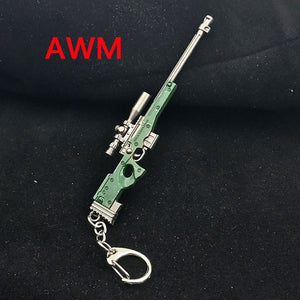 PUBG Copper Keychain Helmet And Guns