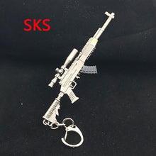 Load image into Gallery viewer, PUBG Copper Keychain Helmet And Guns
