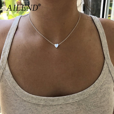 Small Heart Choker Necklace