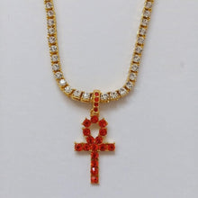 Load image into Gallery viewer, Egyptian Jewelry Gold Tennis Chain
