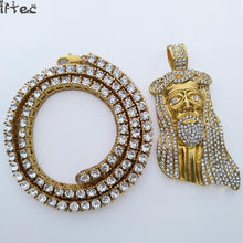 Load image into Gallery viewer, Egyptian Jewelry Gold Tennis Chain