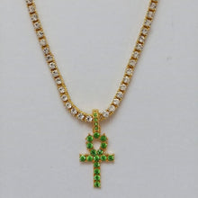 Load image into Gallery viewer, Egyptian Jewelry Gold Tennis Chain