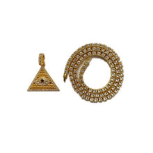 Load image into Gallery viewer, Egyptian Jewelry Gold Tennis Chain