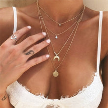 Load image into Gallery viewer, Vintage Carved Coin Necklace