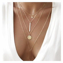 Load image into Gallery viewer, Vintage Carved Coin Necklace