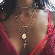 Load image into Gallery viewer, Vintage Carved Coin Necklace