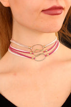 Load image into Gallery viewer, Women&#39;s Pink Choker Necklace