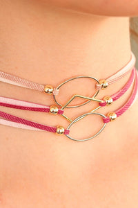 Women's Pink Choker Necklace