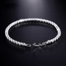 Load image into Gallery viewer, SINLEERY Charm AAA+ Round Cubic Zirconia Tennis Bracelet