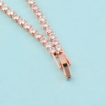 Load image into Gallery viewer, SINLEERY Charm AAA+ Round Cubic Zirconia Tennis Bracelet