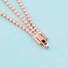 Load image into Gallery viewer, SINLEERY Charm AAA+ Round Cubic Zirconia Tennis Bracelet