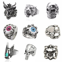 Load image into Gallery viewer, Men Jewelry Vintage Punk Mens Rings