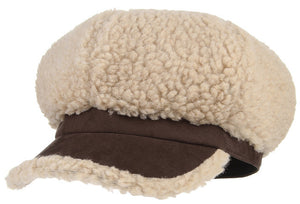 Winter Hats Women Plush Warm Berets Cap Solid