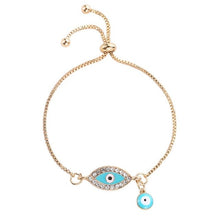 Load image into Gallery viewer, Turkish Blue Crystal Evil Eye