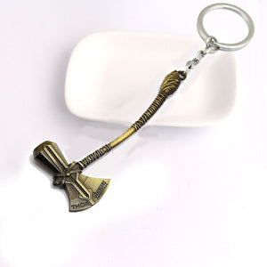 Thor Axe Hammer Keychain
