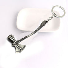Load image into Gallery viewer, Thor Axe Hammer Keychain