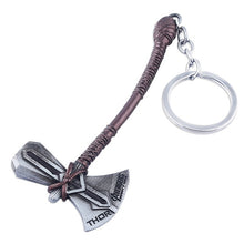 Load image into Gallery viewer, Thor Axe Hammer Keychain