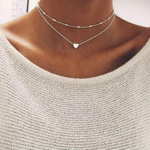 Load image into Gallery viewer, Love Heart Choker Necklace