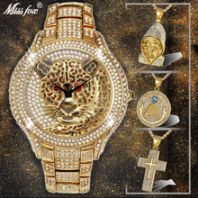 Load image into Gallery viewer, Hip Hop Iced Out Full AAA Cubic Zirconia Tiger