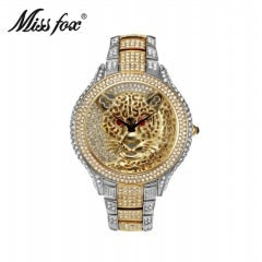 Hip Hop Iced Out Full AAA Cubic Zirconia Tiger