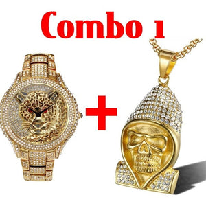 Hip Hop Iced Out Full AAA Cubic Zirconia Tiger