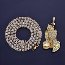 Load image into Gallery viewer, Jewelry Gifts Golden Bling 1 Row Rhinestone