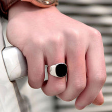 Load image into Gallery viewer, Solid Polished Stainless Steel Men Ring