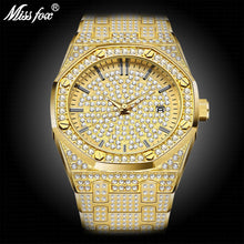 Load image into Gallery viewer, Gold Watch Men Luxury Brand Diamond