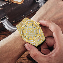 Load image into Gallery viewer, Gold Watch Men Luxury Brand Diamond